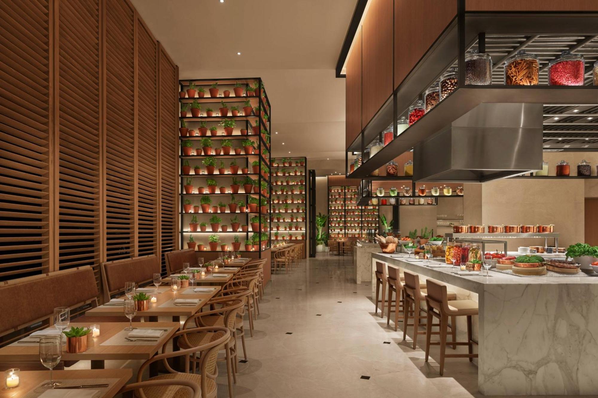阿布扎比伊迪逊酒店 外观 照片 The interior of the restaurant